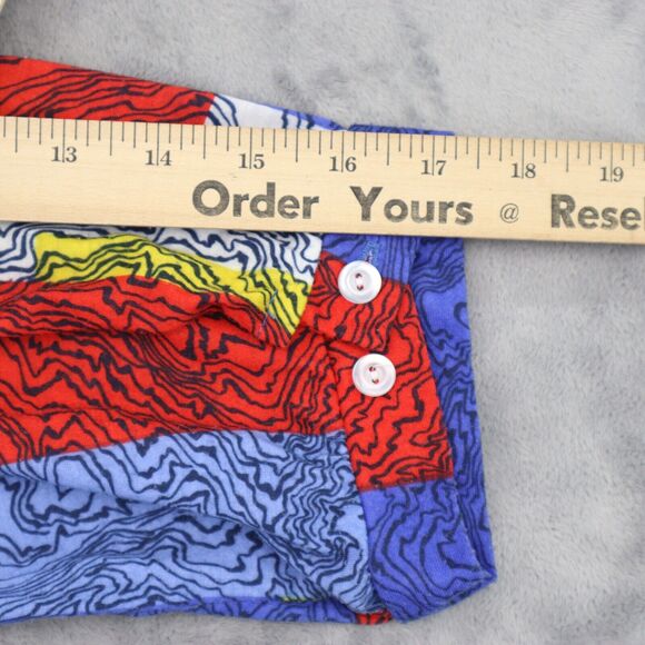Old Pueblo Traders Shirt Womens M Multicolor Quarter Sleeve Blouse Button Collar - Picture 5 of 16